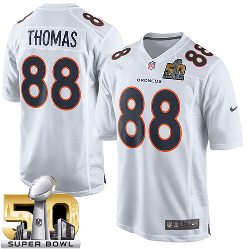 Youth Game Demaryius Thomas Super Bowl 50 Bound Nike Jersey White - #88 Event NFL Denver Broncos